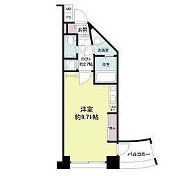 フォレステージュ江坂垂水町 ワンルームの間取図画像
