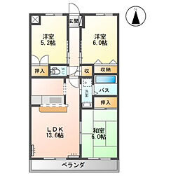 間取図画像 3LDK