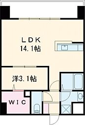 クロノス39京町本丁 1LDKの間取図画像