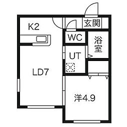 間取図画像 1LDK