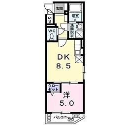 セレッソ和4 1LDKの間取図画像