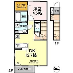 グランディオーソ 1LDKの間取図画像