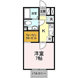 間取図画像 1K