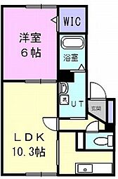 グランヴィラ 1LDKの間取図画像