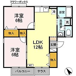 ルマージュC 2LDKの間取図画像