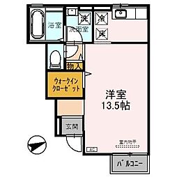 エルドラドK ワンルームの間取図画像