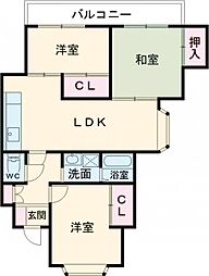 メゾンドタナカ 3LDKの間取図画像