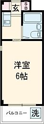レナジア大東 ワンルームの間取図画像
