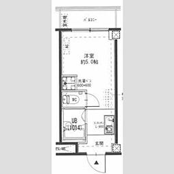 レナジア大東 ワンルームの間取図画像