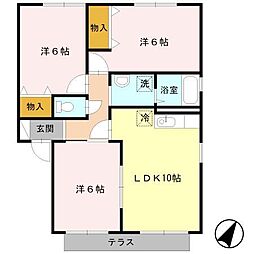 間取図画像 3LDK