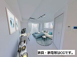 熊本市電A系統 祇園橋駅 徒歩6分の賃貸マンション 6階ワンルームのリビング/ダイニング