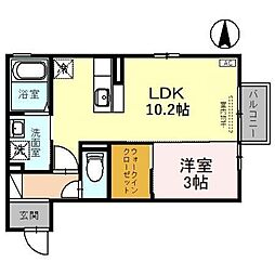 間取図画像 1LDK