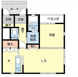 カーサアル・マカン 1LDKの間取図画像