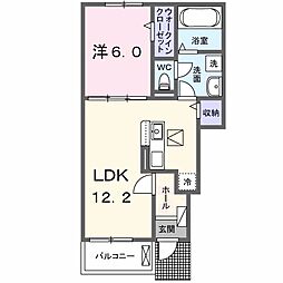 梅芳館 1LDKの間取図画像