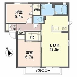 間取図画像 2LDK