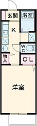 セレスト瀬の川 1Kの間取図画像