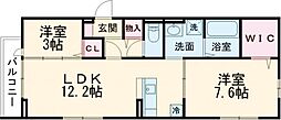 D-ROOM墨江 2LDKの間取図画像