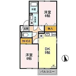 間取図画像 2DK