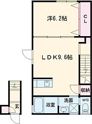 間取図画像 1LDK