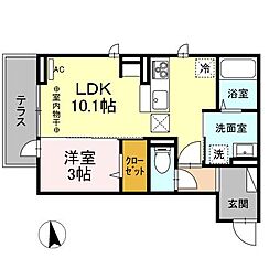 間取図画像 1LDK