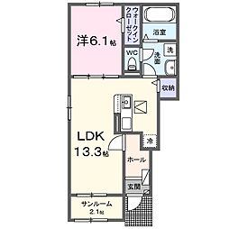 セントロココ 1LDKの間取図画像