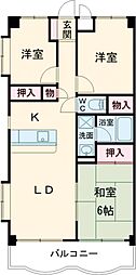 グランドパレスNS-2 3LDKの間取図画像
