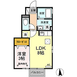 間取図画像 1LDK