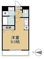 NEWLIFE宮崎1 ワンルームの間取図画像