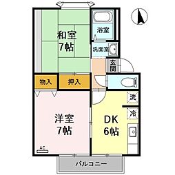 間取図画像 2DK