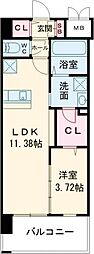 レジェンド高見 1LDKの間取図画像