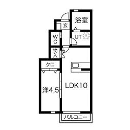 KingofAP 1LDKの間取図画像