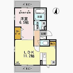 アプロ東小松川 302 3階1LDKの間取り