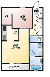 AVALON III 1LDKの間取図画像