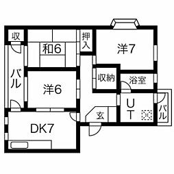 シャートーイン・セシリア 3DKの間取図画像