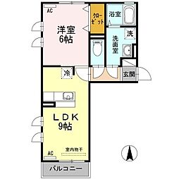 GRANDIO3 1LDKの間取図画像