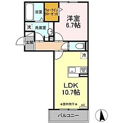 間取図画像 1LDK