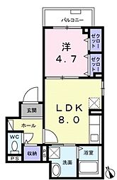 GLANZ 1LDKの間取図画像