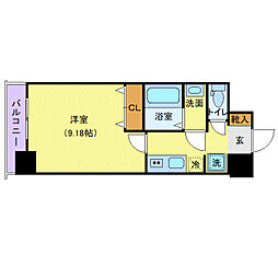 Nasic仙台東口 5階1Kの間取り