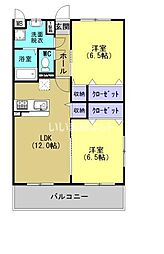 ユーミー雅び 2LDKの間取図画像
