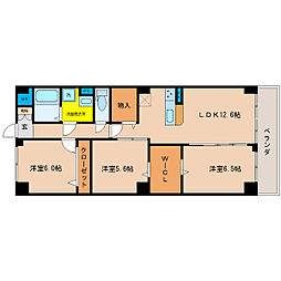 PLACIDES 1階3LDKの間取り