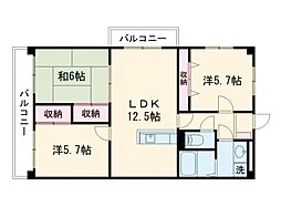 ショーンマンション 3LDKの間取図画像