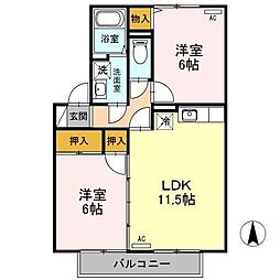 間取図画像 2LDK