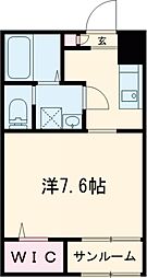 シャルマン　メイ 1階1Kの間取り