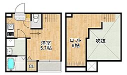 MODERN PALAZZO 大村litmus 1階1SKの間取り