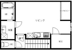 ko-kin.HOUSE IMARIIII 2階ワンルームの間取り