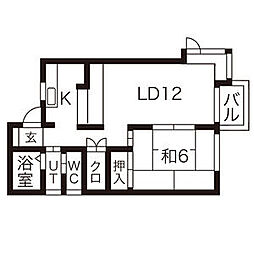 間取図画像 1LDK
