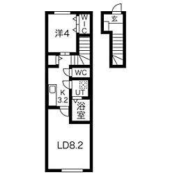 間取図画像 1LDK