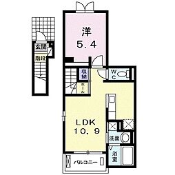 ルミエール 1LDKの間取図画像