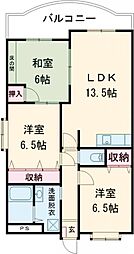コンドミニアム都麗殷 3LDKの間取図画像