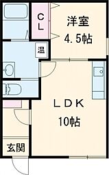 Goodwith 1LDKの間取図画像